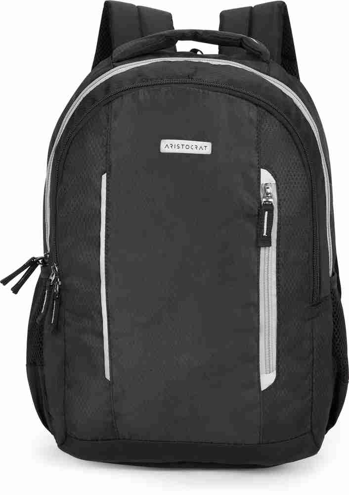 ARISTOCRAT Polyester 27L Arc Black For Men Women 27 L Backpack Black Price in India Flipkart