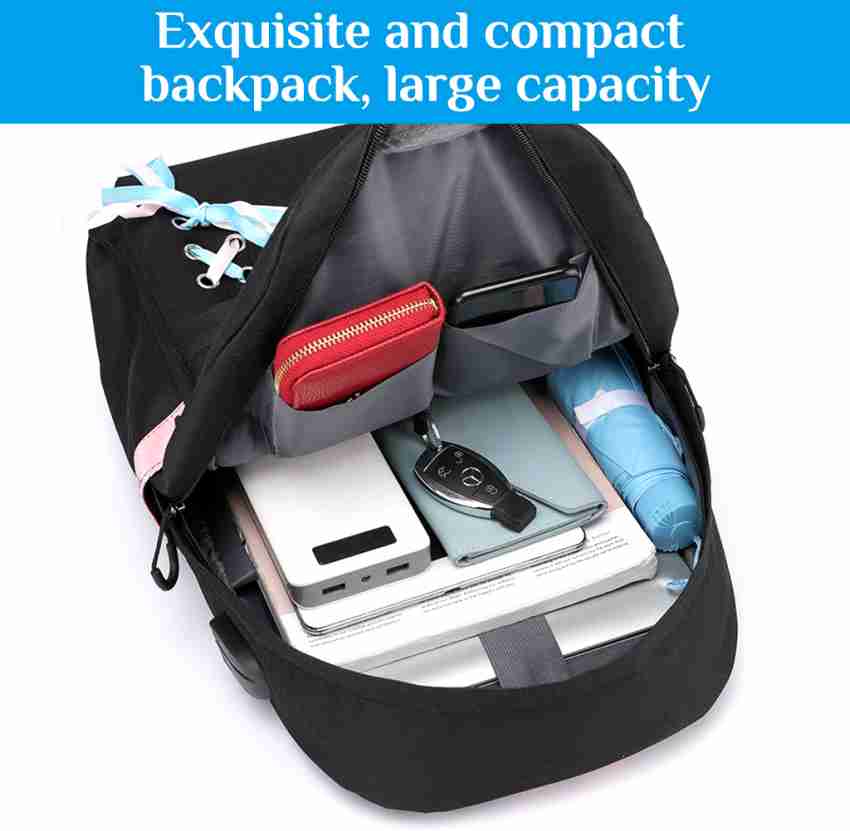 sannidhi Kpop BTS Bangtan Boys Casual Backpack Daypack  Laptop Bag School Bag Bookbag Shoulder Bag with USB Charging Port(Black 3)  Backpack - Backpack