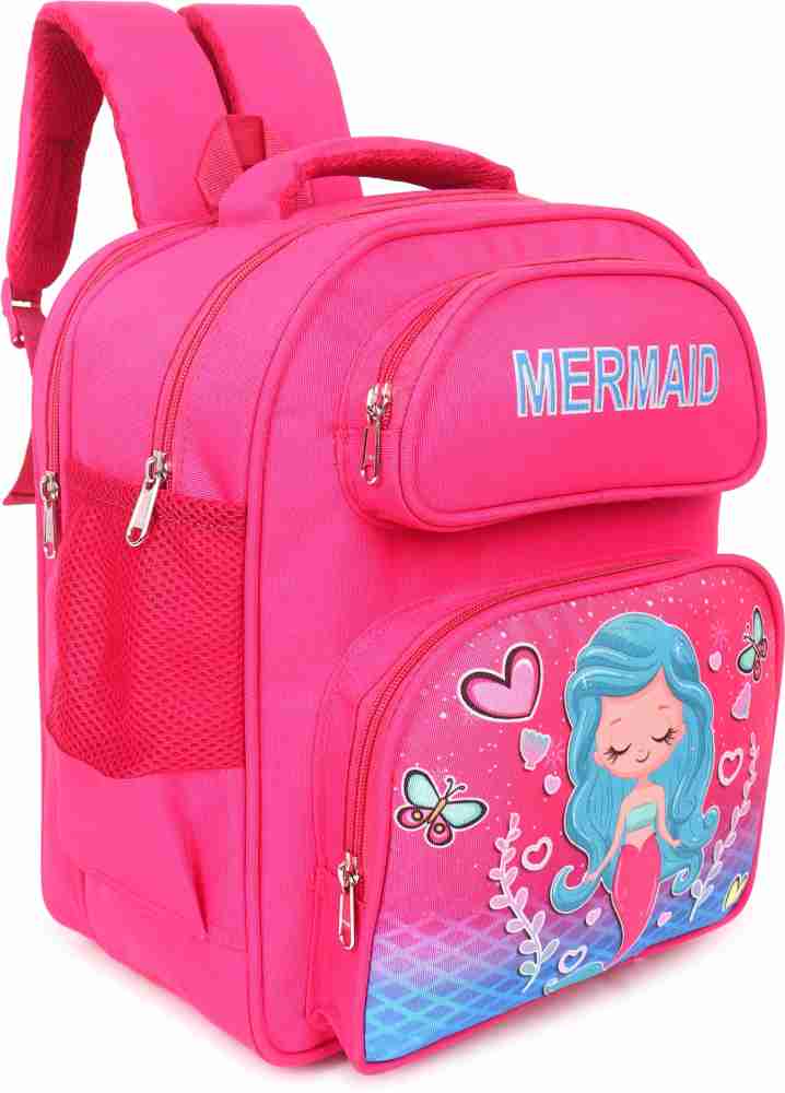 okji enterprises mermaid school bag 18 L Backpack pink Price in India Flipkart