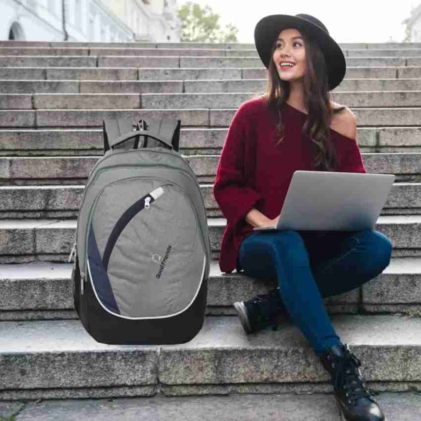 Good Friend Smart Laptop College Bag With Pocket and Accessories for Men  Women Boys Girls 36 L Laptop Backpack Grey - Price in India | Flipkart.com