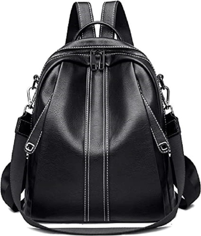 Craftwood Backpack women Multipurpose backpack Handbag Women Handle Backpack Crossbody 20 L Backpack Black Price in India Flipkart
