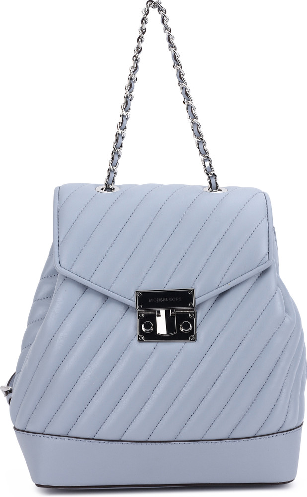 Light blue michael kors backpack cheap