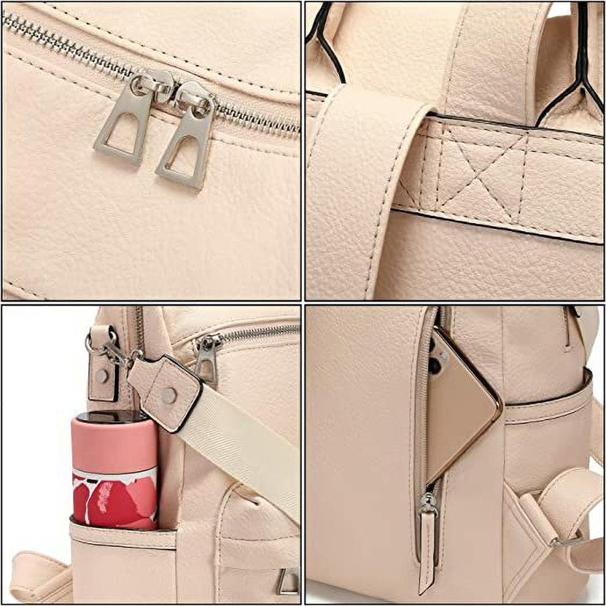 SILVERLAKE Cream Leather SLBag 4 20 L Backpack Beige Price in