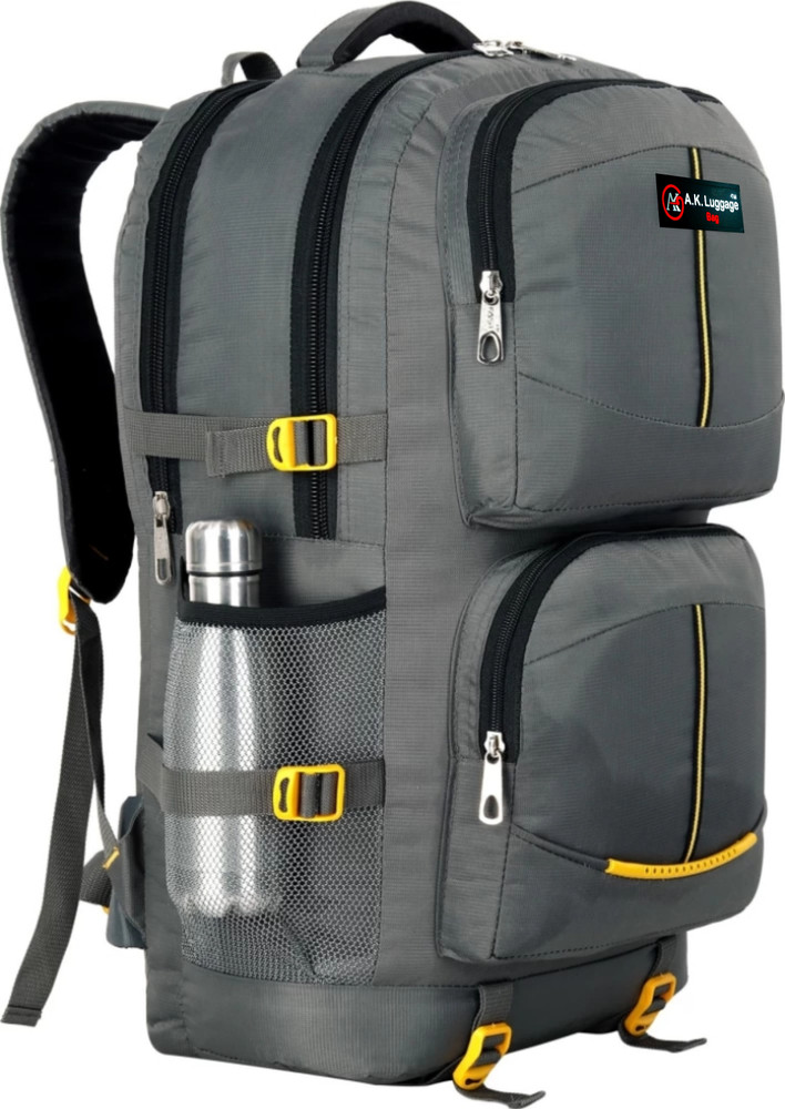 A.K. Luggage Backpack Travel Laptop Backpack for Outdoor Sport Hiking travel bags 65 L Backpack Grey Price in India Flipkart