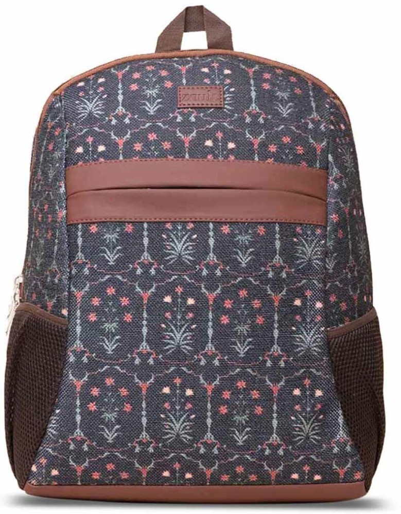 ZOUK Dome Daypack Red Printed Mini Backpack