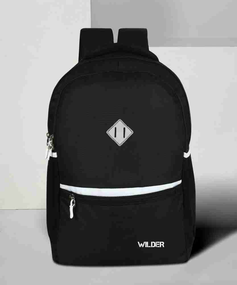 WILDER 25 L Black School Bag Waterproof School Bag