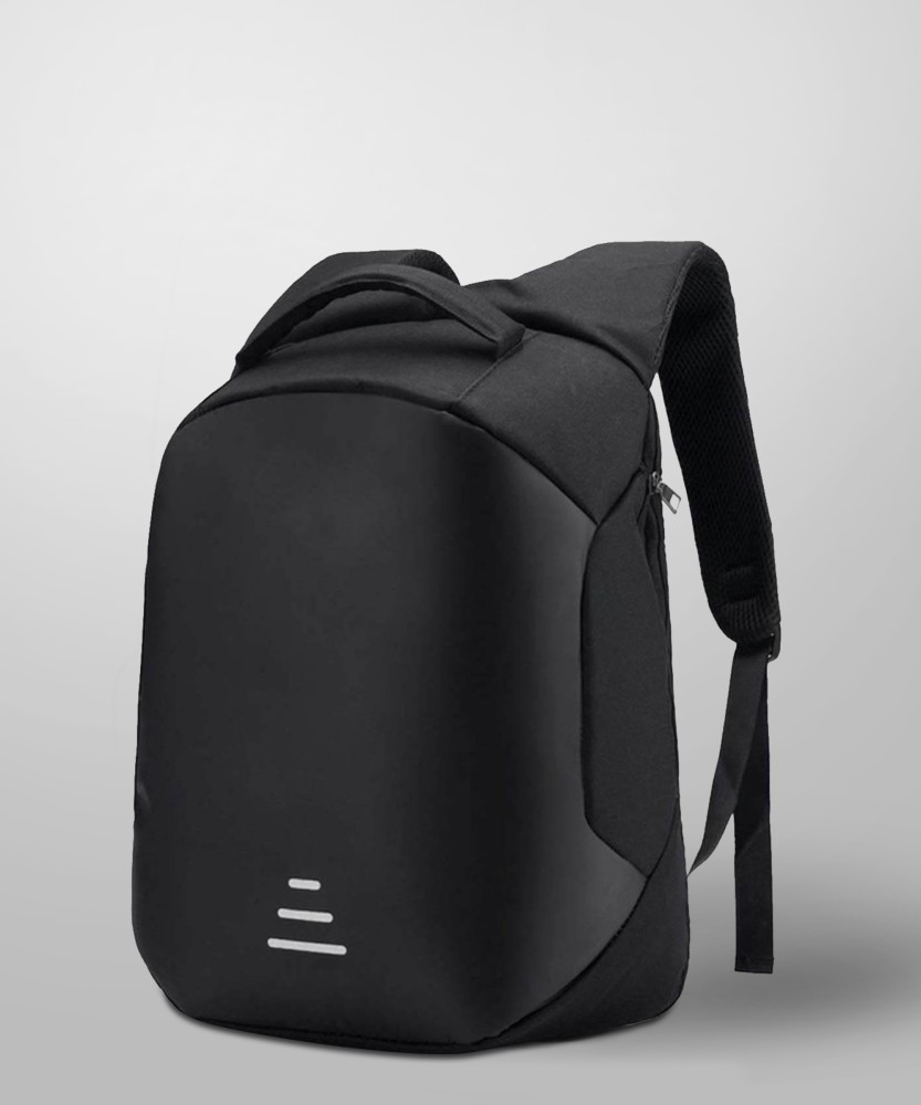 AweStuffs Anti Theft Water Resistant Premium Backpack with USB Charging Point Fashion Bag for 15.6 inch Laptop 30 Ltrs 30 L Laptop Backpack Black Price in India Flipkart