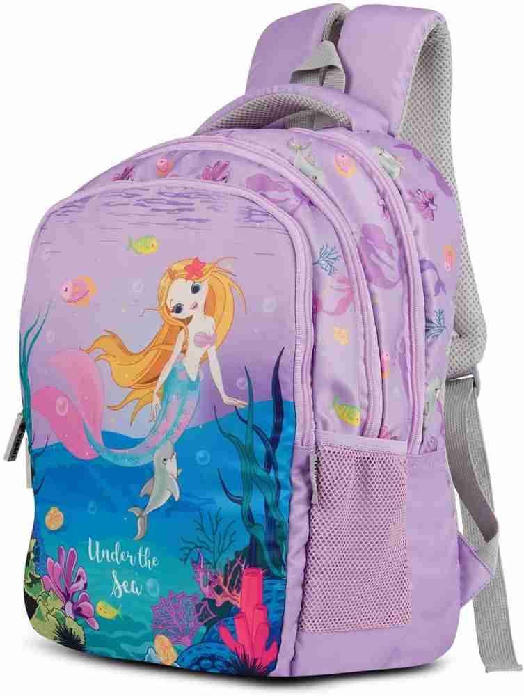 VISMIINTREND Cute Mermaid School Bag Backpack for Kids Boys Girls Birthday Return Gifts 25 L Backpack Purple Price in India Flipkart