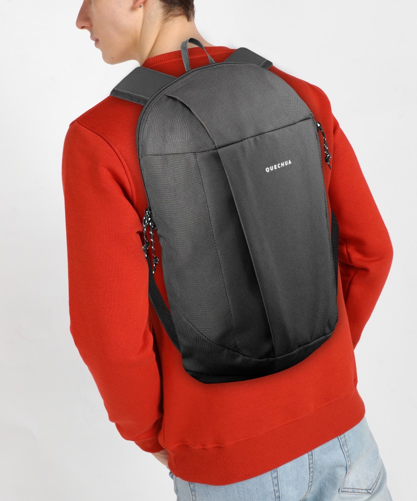 QUEACHUA Quechua Small 10 L Backpack Hiking Bag 10L NH100 (Grey Green) 10 L  Backpack Grey - Price in India | Flipkart.com