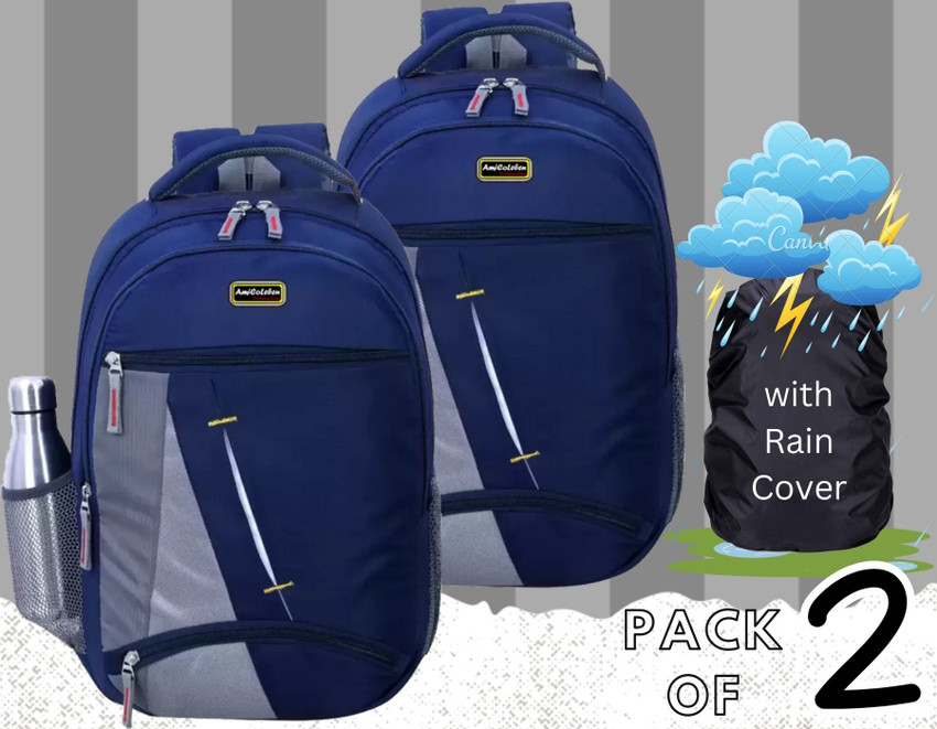 Amicoleben Versatile and Durable Waterproof Bag perfect for School College Office 32 L Backpack Blue Price in India Flipkart