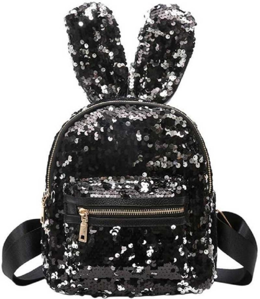 CRAFTIFY Small 15 L Backpack Womens little kid kids Girls Sequins MIni Backpack for girls 15 L Backpack Black Price in India Flipkart