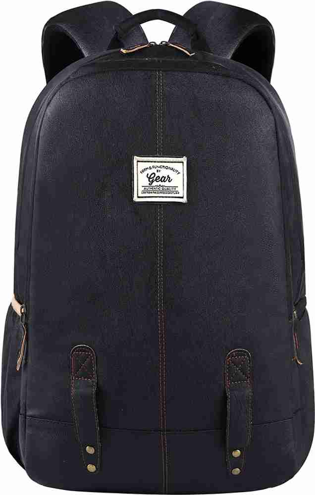 Gear leather backpack top
