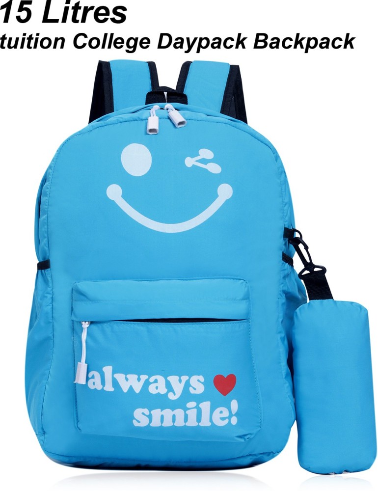 Blue Polyester School Bag For College