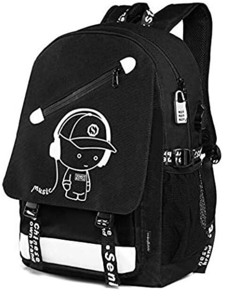 Delrin School Bags With Lock USB chargeing Port Laptop Bag School Backpack 16 L Backpack