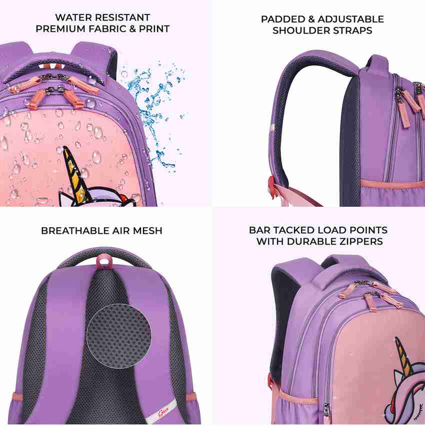 Gear Unicorn 15 20 L Backpack Pink Purple Price in India Flipkart