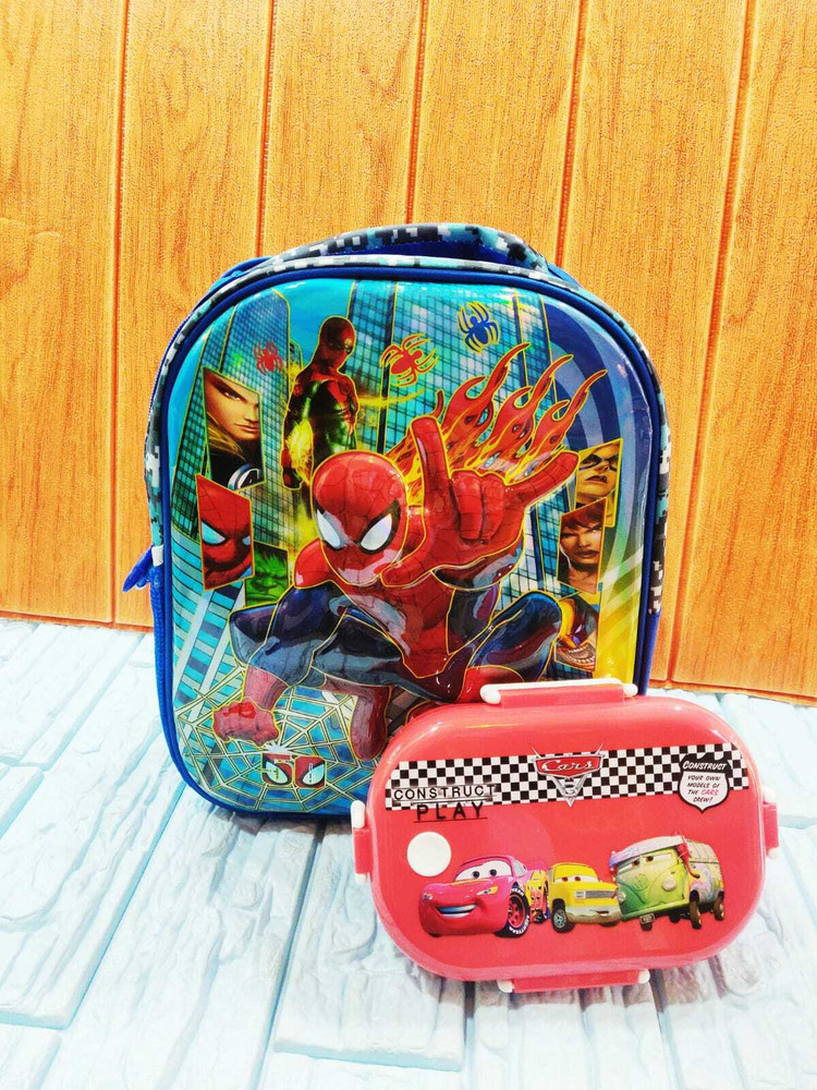 Spiderman school bag and lunch box on sale