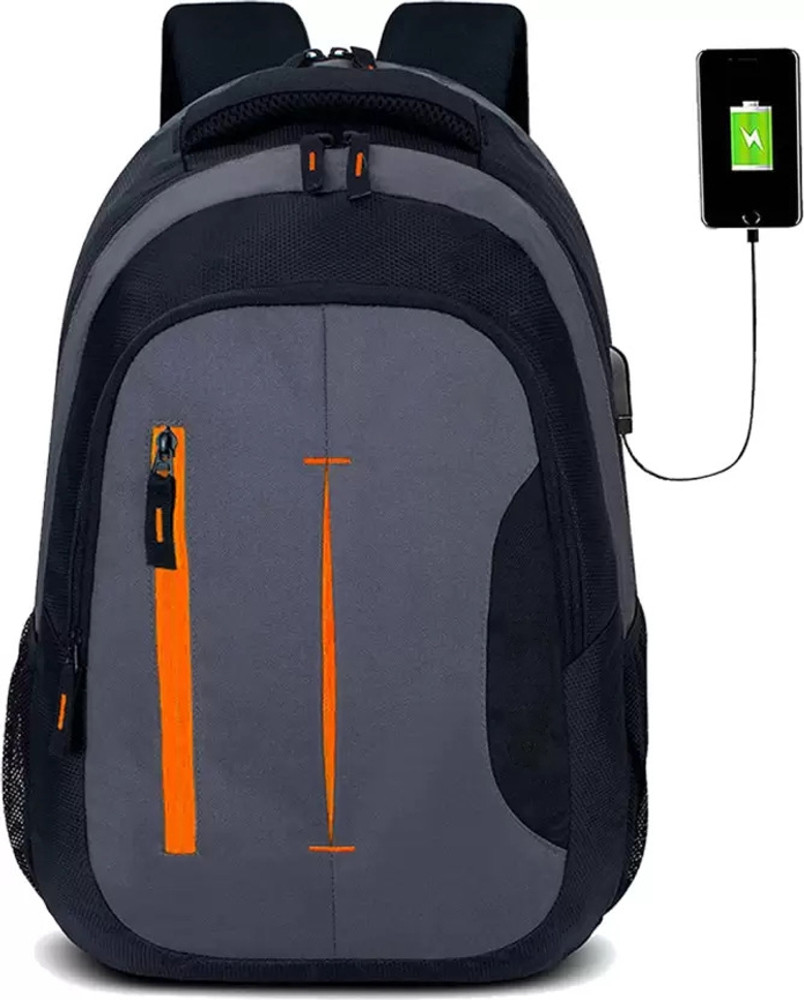GIFFTY With USB Charging Port Water Resistant Grey 30 L
