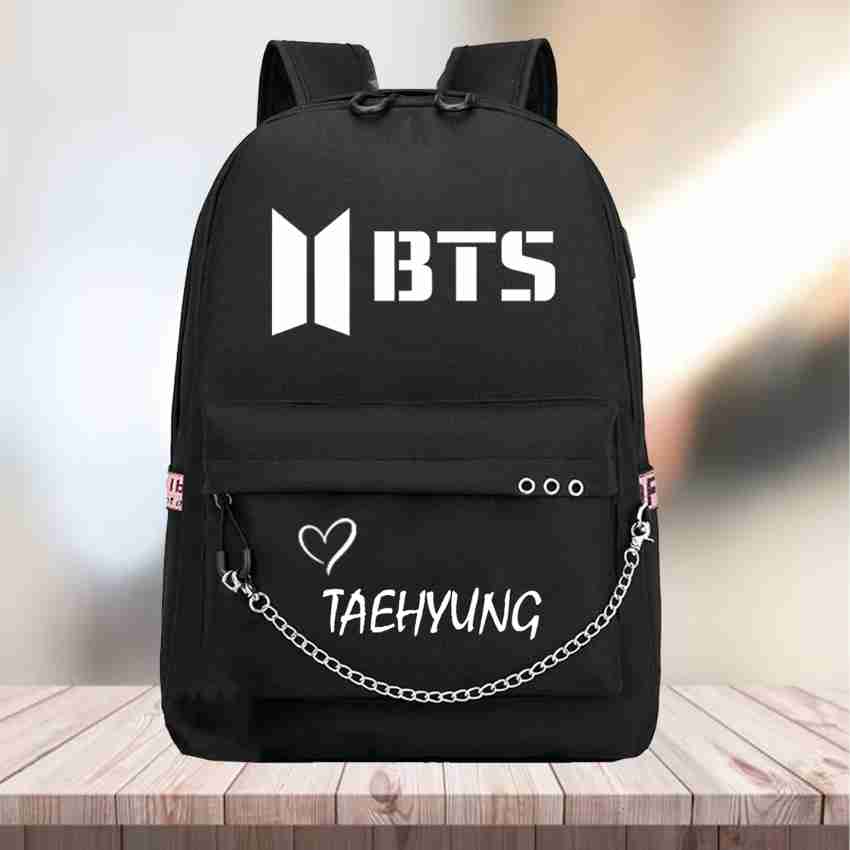 Ambika Collection (v) Kim Taehyung print school, travel, tuition, office  bags, BTS Girls backpack 10 L Backpack Black - Price in India