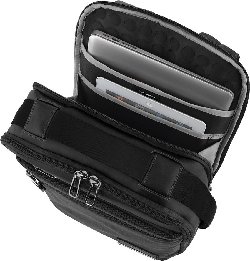 SAMSONITE VESTOR BACKPACK BLACK 16 L Laptop Backpack Black Price in India Flipkart