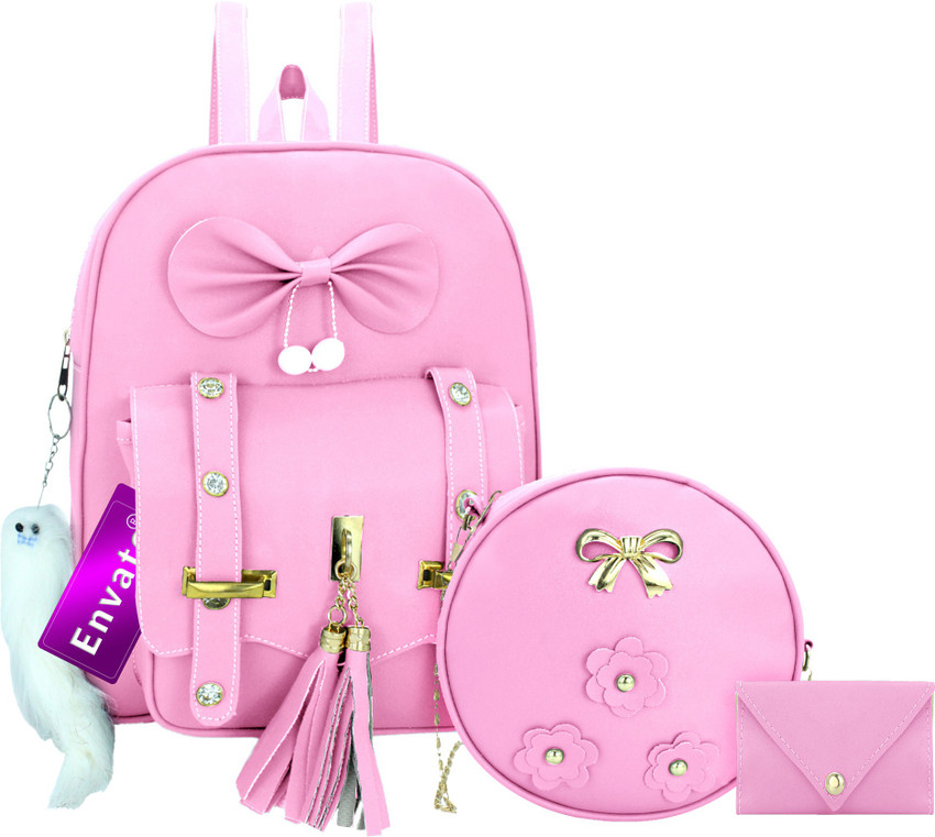 ENVATO College bag Capacity 10 L Backpack N Pink Price in India Flipkart