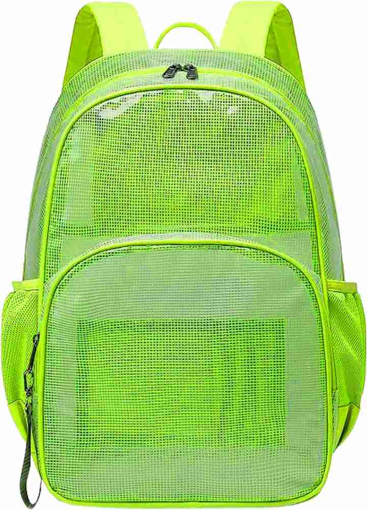 Neon store green backpack