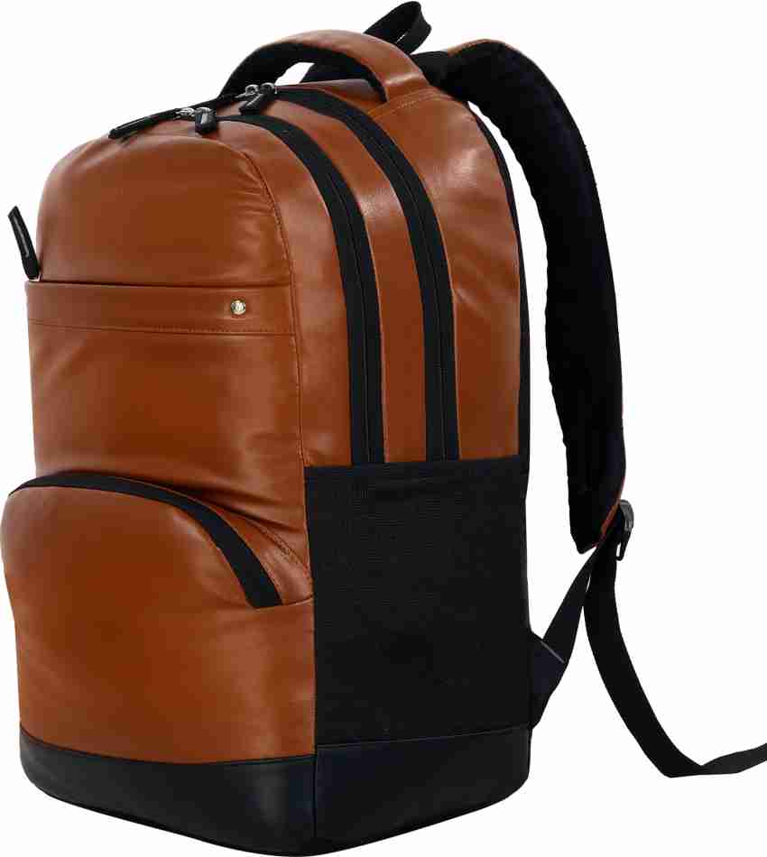 PU Leather Casual Backpack Bags Men & Women Fashion For School College  Office 32 L Laptop
