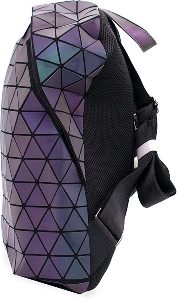 Geometric reflective outlet backpack