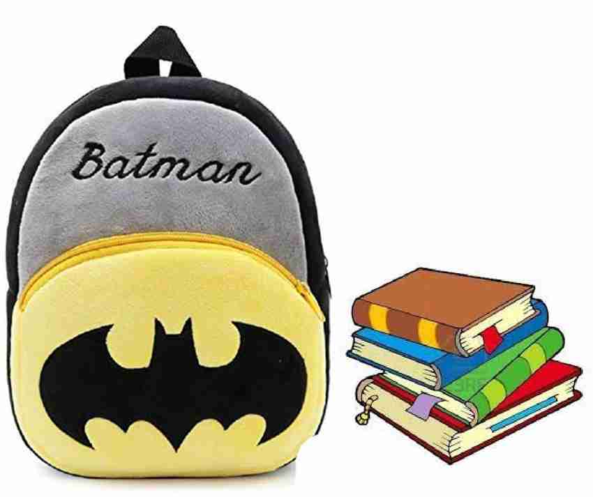 A Little Swag Soft Toy Boy Bag Batman Plush Bag For Cute Kids 2 6 Years Plush Bag 4 L Backpack Yellow Price in India Flipkart