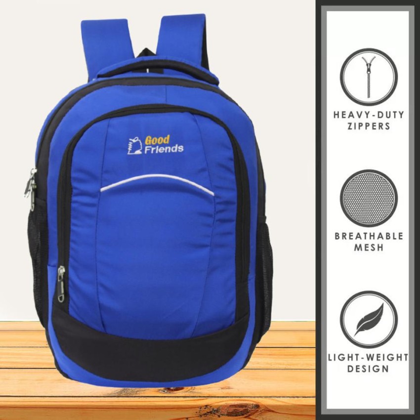 Capitalpoint Good Friend Water Resistant School Bag College Bag Backpack for Men Women 35 L Backpack BLUE Price in India Flipkart