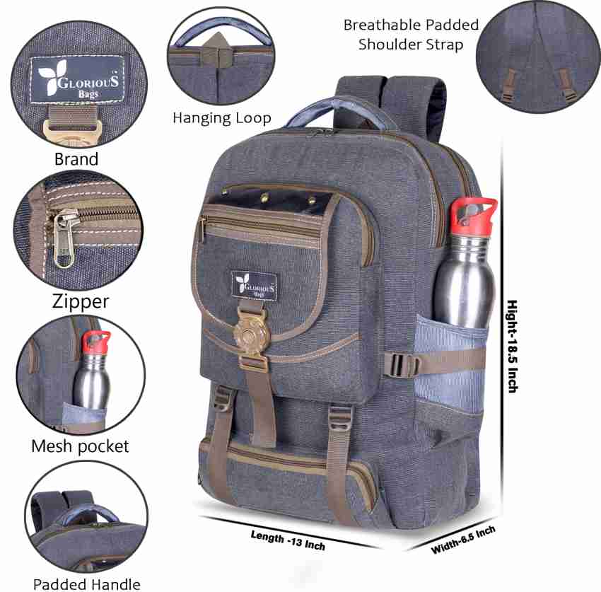 GB Glorious Stylish Multipurpose Bag for School/Office 32 L