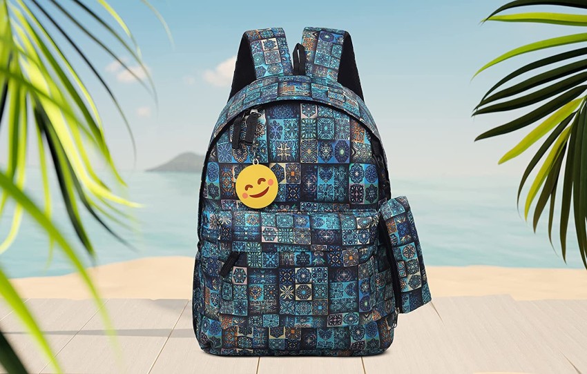 Blue Van Gogh Starry Night Backpack for Girls with