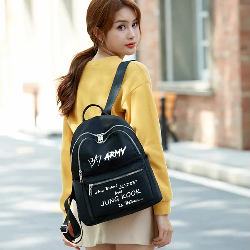 Army[BTS] LOVER KOREAN INSPIRED Print Backpack Students Schoolbag