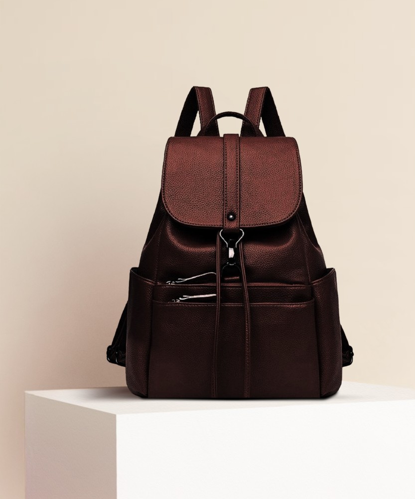 Leather backpack online flipkart