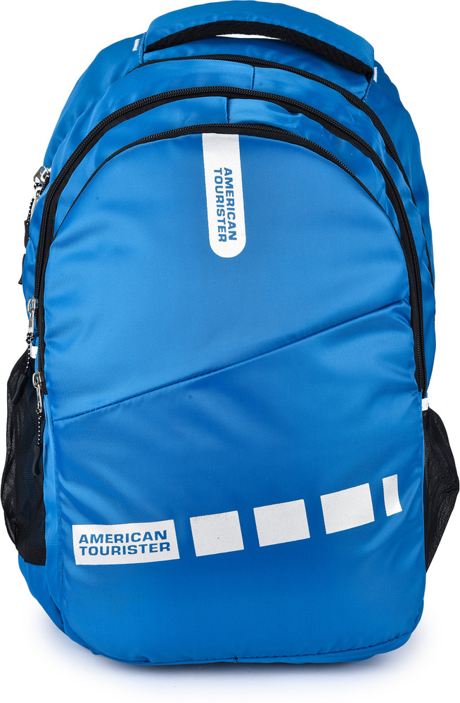 Galaxy Craft Sky Blue color American Tourister Three Zipper Laptop
