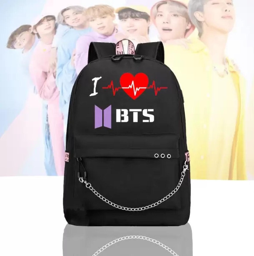 Ambika Collection (v) Kim Taehyung print school, travel, tuition, office  bags, BTS Girls backpack 10 L Backpack Black - Price in India