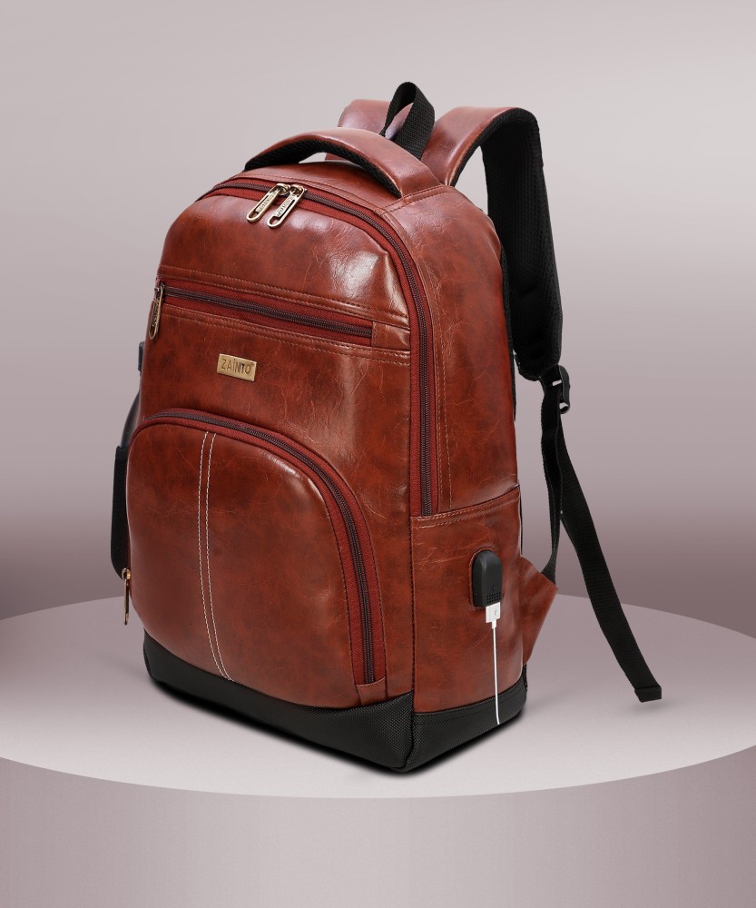 Leather backpack flipkart hotsell