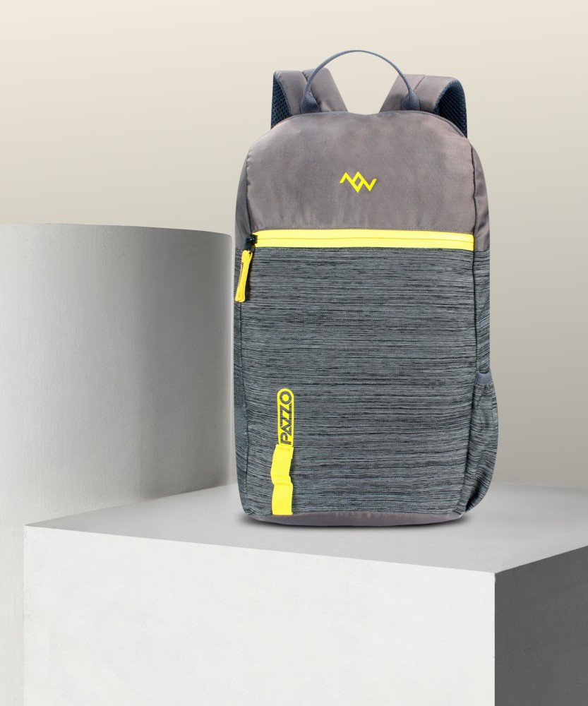 PAZZO Sky Tourister 1 Compartment Small Size for Daily Use 22 L Laptop Backpack Grey Yellow Price in India Flipkart