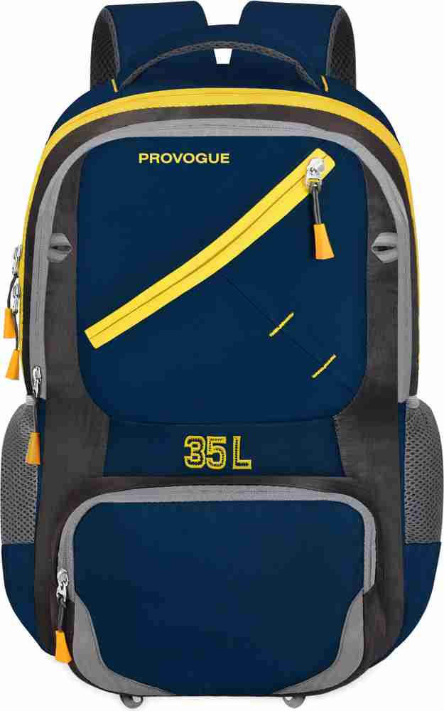 PROVOGUE School College Formal Laptop Backpack for Men and Women 35 L 35 L Laptop Backpack Blue Grey Price in India Flipkart
