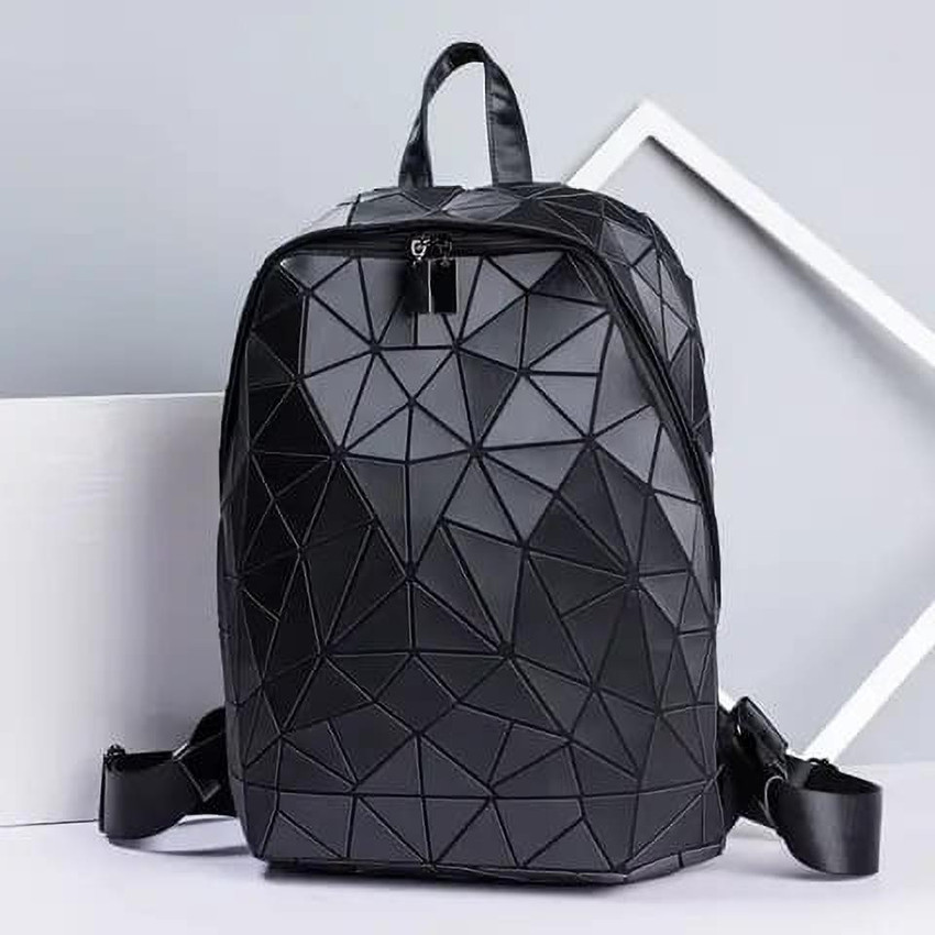 Black online geometric backpack