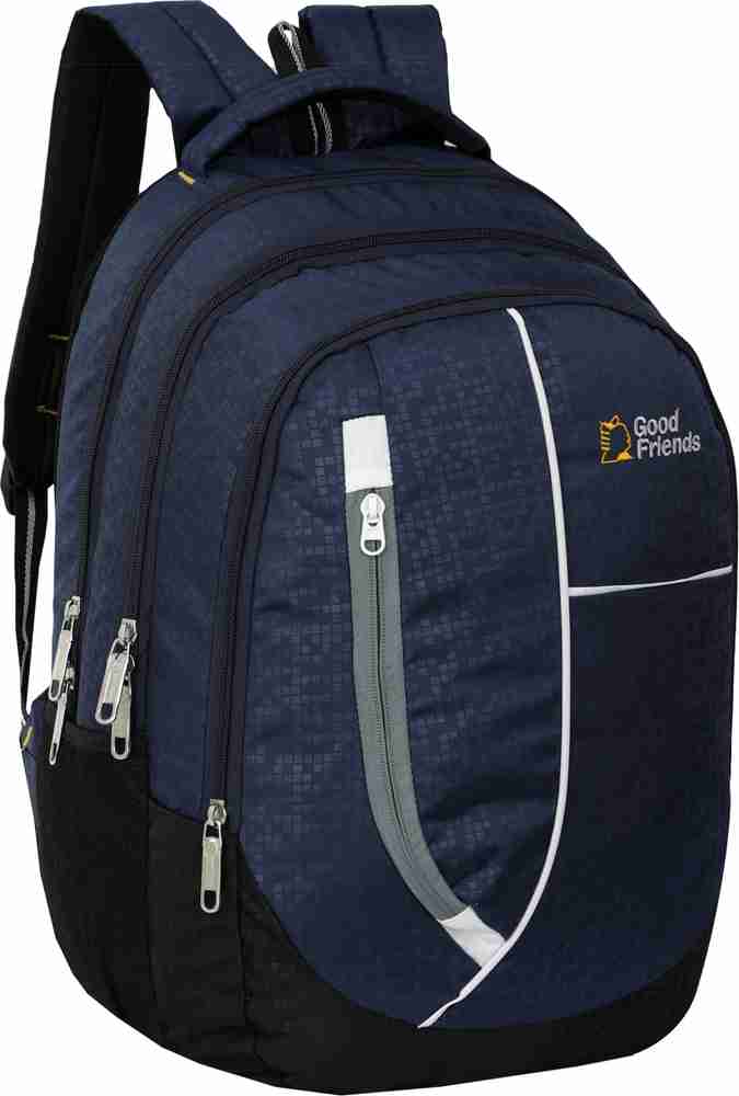 GOOD FRIENDS Travel Bag College Bag School Bag Office Bag Business Backpack Analogue Watch 40 L Laptop Backpack Navy Blue Blue Price in India Flipkart