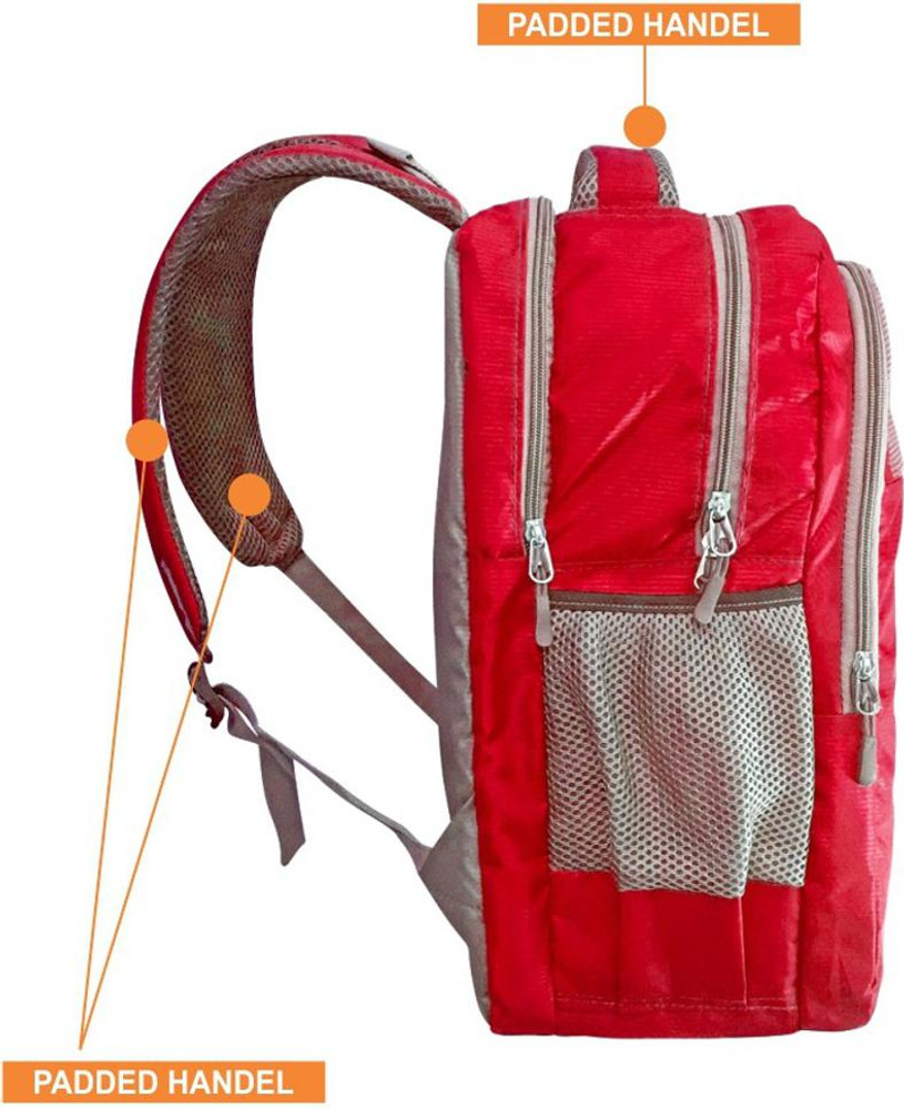 Bavi Red color pithu bag 25 liter space with 4 big packet size 35X25X50cm 25 L Backpack Black Price in India Flipkart