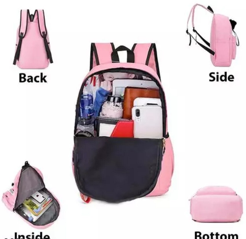Liftoff Latest Stylish Casual Waterproof BTS Bag For School College Tuition  Girls 30 L Backpack Pink - Price in India
