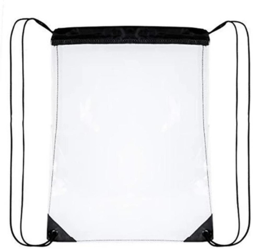 New smart White Transparent Drawstring bag for Men Women 10 L Backpack White Price in India Flipkart