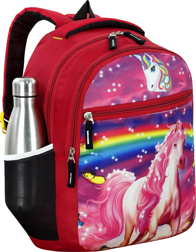 CROPOUT Unicorn Kids Bag Kids Backpack Kids school Bag for Girls Boys 22 L Backpack Red Price in India Flipkart