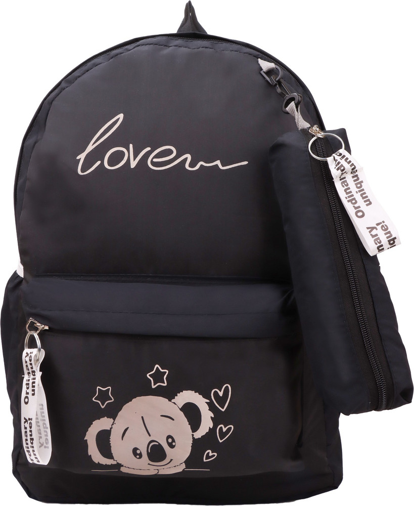 AROWX Stylish Trendy School Office Bag With Pen Pouch For Girls Women s Backpack 21 L Laptop Backpack Black Price in India Flipkart