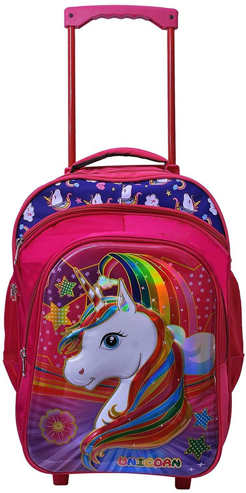 Unicorn backpack with wheels on sale