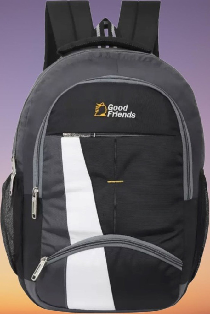 Good Friend Stylish and Trendy College Bags for Boys And Girls Water Resistant and Bags 35 L Laptop Backpack Black Price in India Flipkart