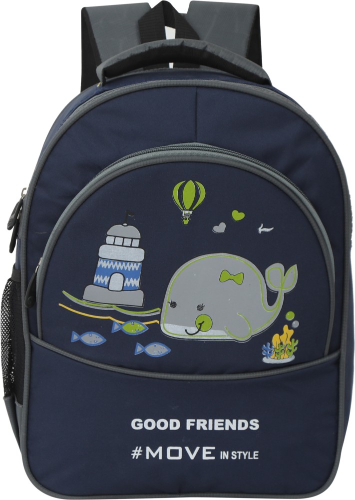 Good Friend Fish Move in Style Backpack Best for Girls and Boys 3D