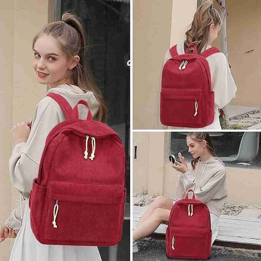 Maroon backpack purse deals