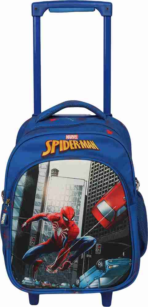 Spiderman school sale bag with wheels